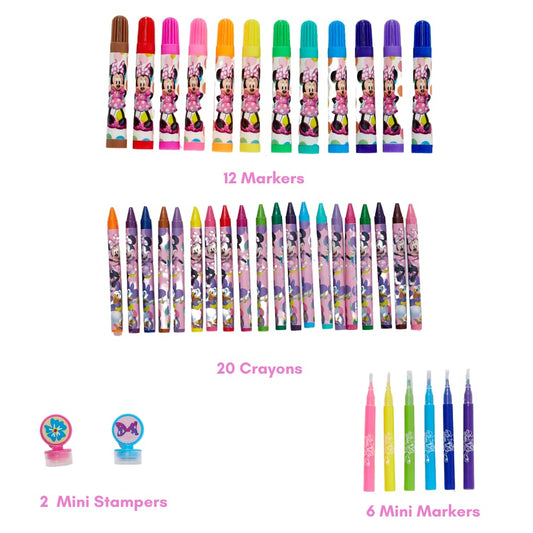 Innovative Designs Minnie Mouse sticker sheets for decorating notebooks and folders.