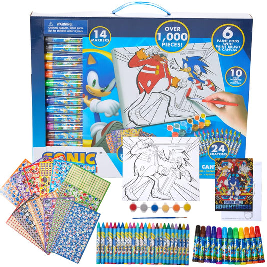 Innovative Designs Sonic canvas set with pre printed canvas for easy painting.