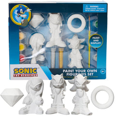 Innovative Designs Sonic DIY figurines box for kids' painting creativity and gift-ready packaging.