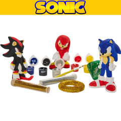 Innovative Designs Knuckles figurine painting activity offering hands-on creative fun for kids.