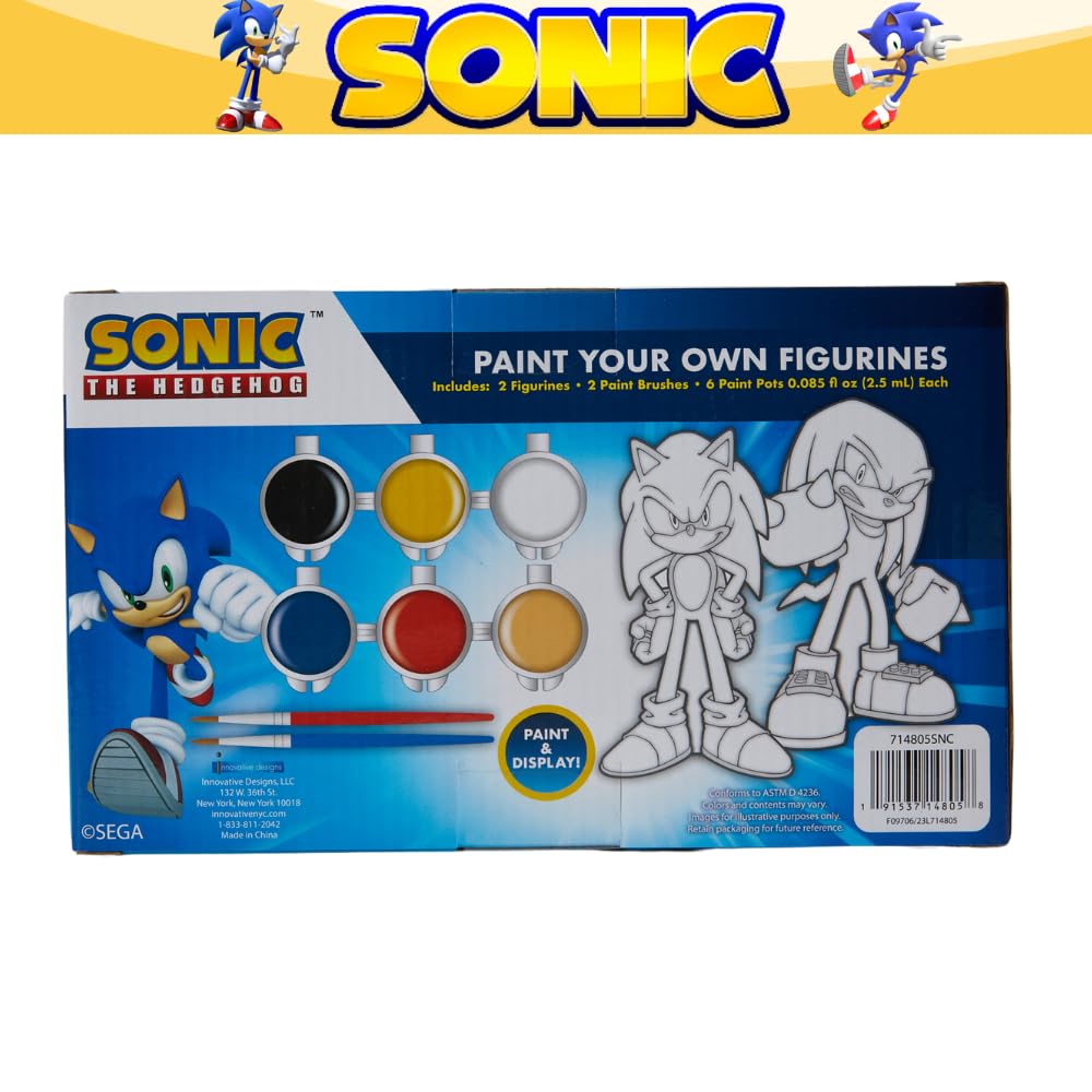 Innovative Designs Sonic-themed gift box packaging; perfect for birthdays.