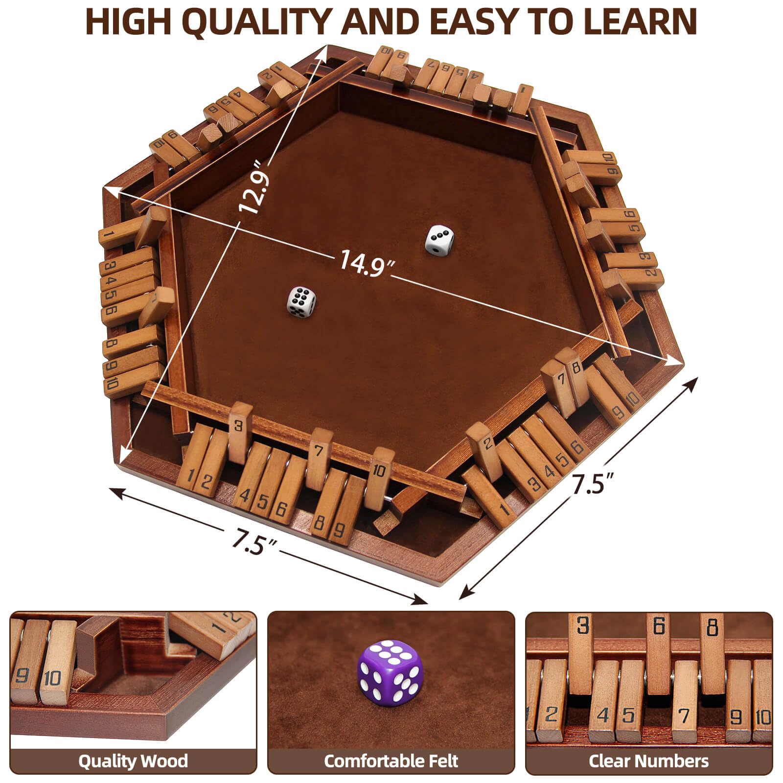INNOVJOPRO portable storage bag keeps dice and game kit organized.