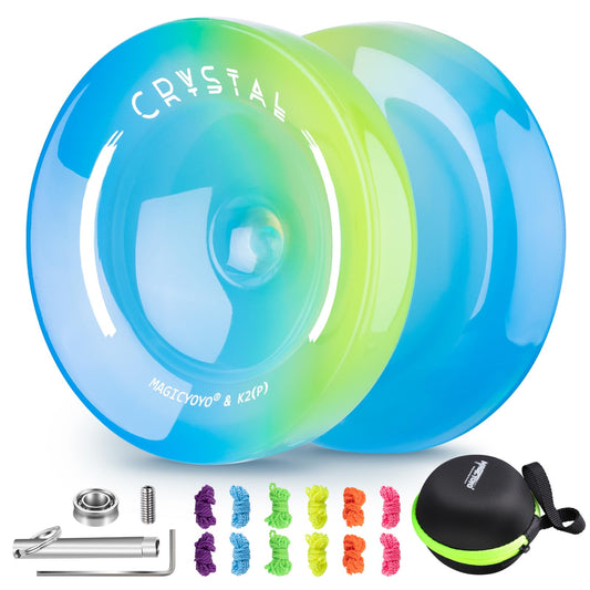 INOVASHON Yoyo K2 Crystal front view with gradient finish for eye-catching play