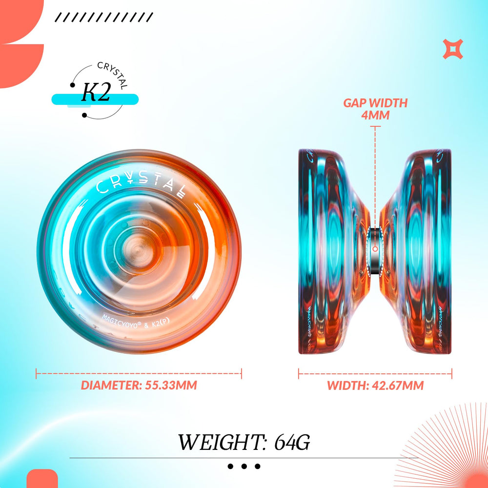 INOVASHON Yoyo K2 Crystal makes a great kids gift to boost coordination.