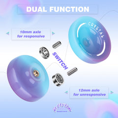 INOVASHON Yoyo K2 unresponsive bearing delivers longer spins for advanced play.