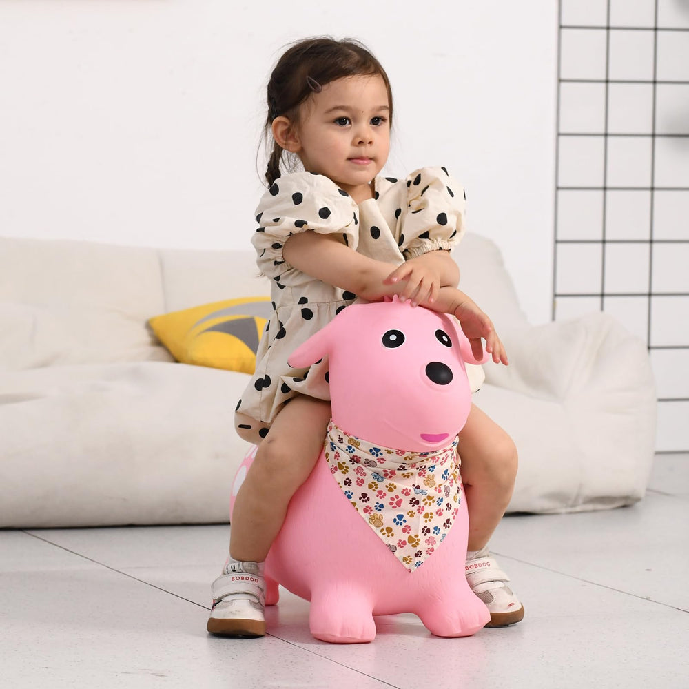 INPANY bouncy dog hopper close-up material shows soft, durable, eco-friendly construction