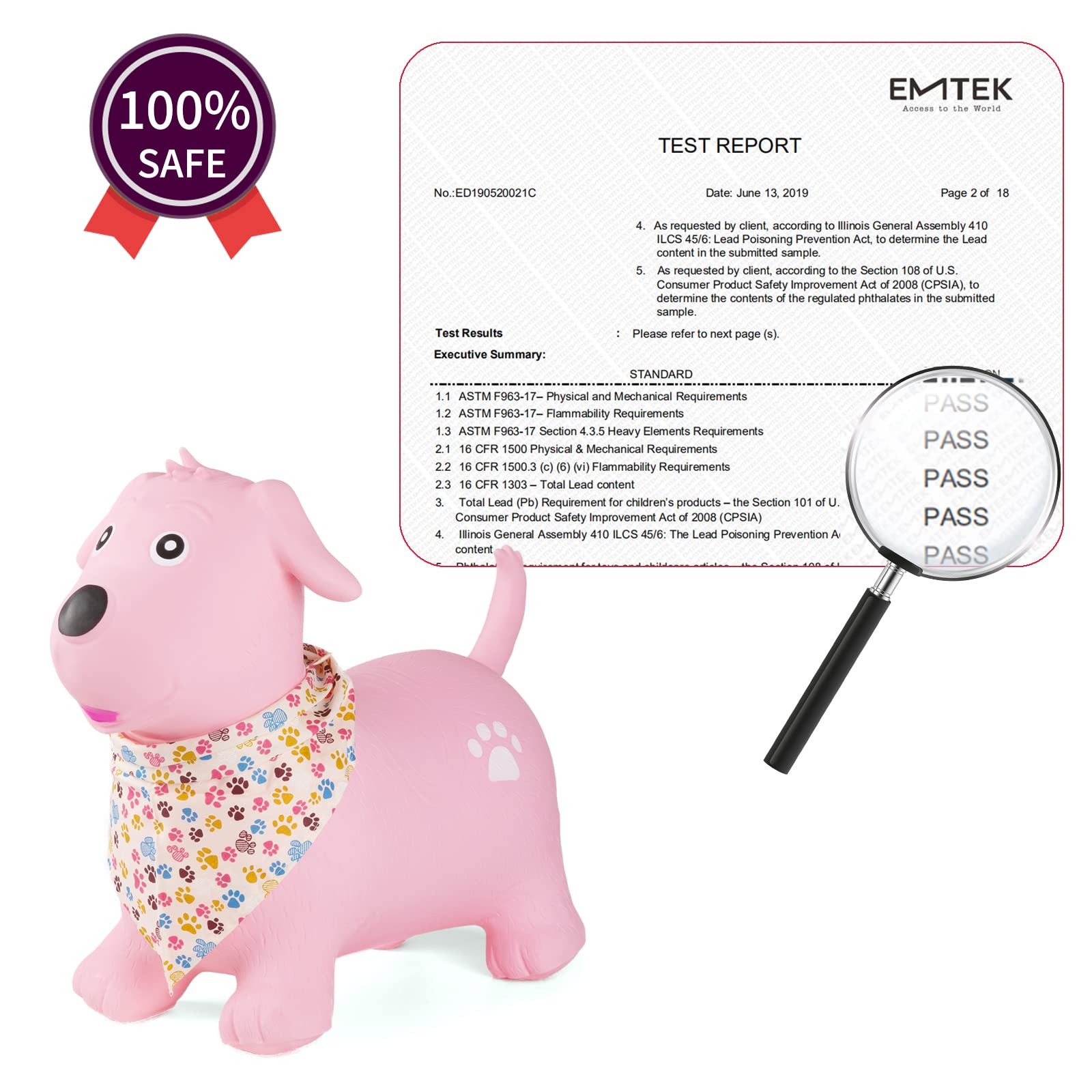 INPANY bouncy dog hopper packaging box displays a ready-to-gift experience