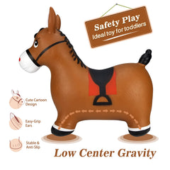 INPANY bouncy horse toy child playing inspires imaginative exploration