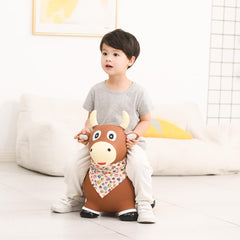 INPANY cow hopper front view, easy to hop and coordinate for toddlers