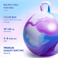 INPANY hopper ball anti-slip surface enhances kid safety while bouncing