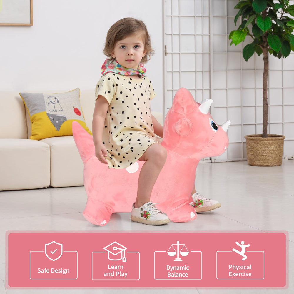 INPANY inflatable ride-on provides outdoor entertainment for kids.