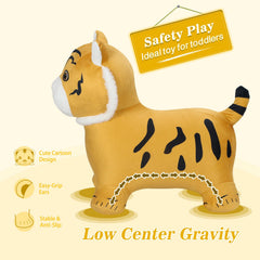 INPANY Tiger Bouncy Hopper plush cover provides comforting, kid-friendly play.