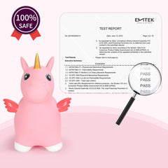 INPANY Unicorn Bouncy Horse packaging: gift-ready box for birthdays