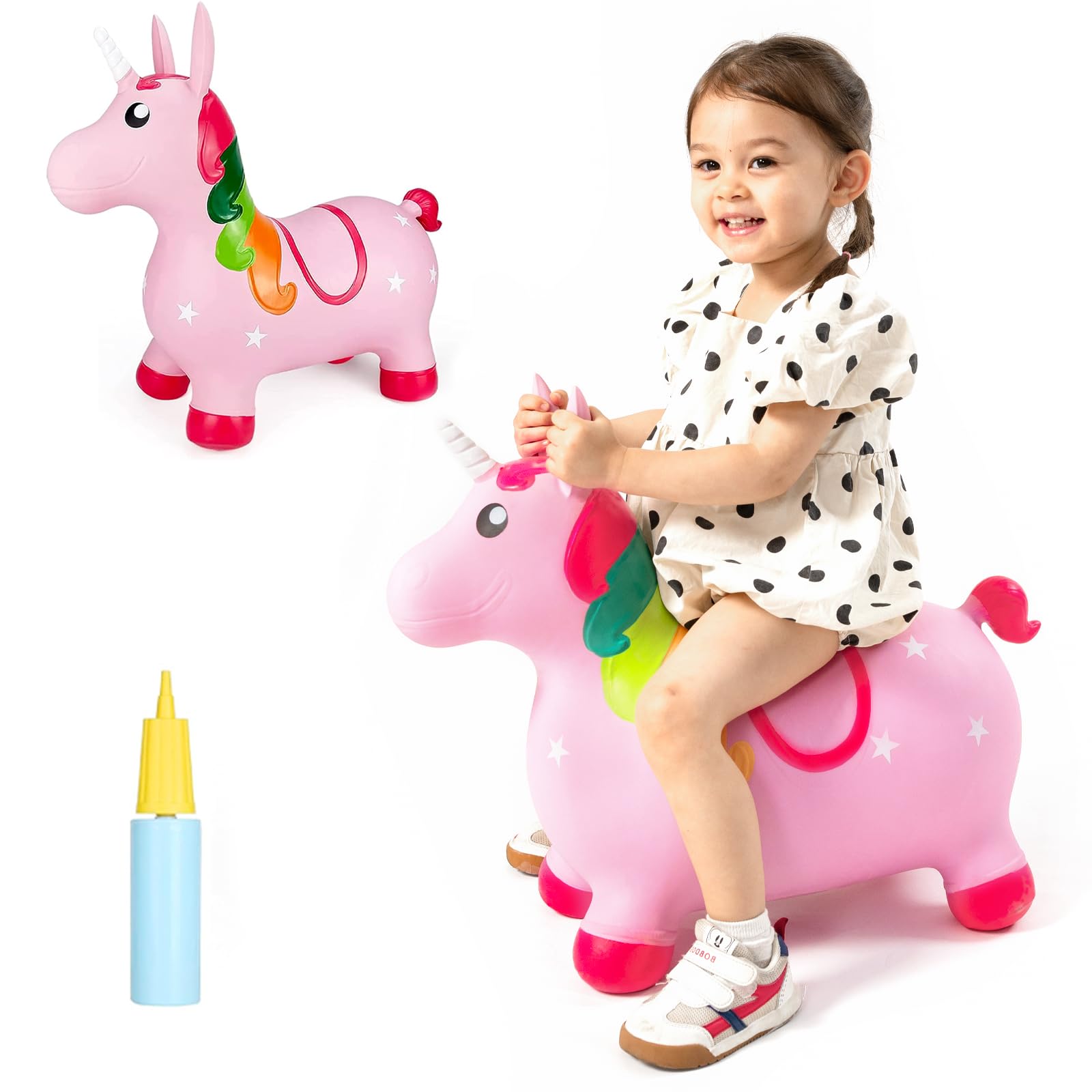 INPANY Unicorn Hopper front view promotes active play and balance