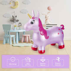 INPANY Unicorn Hopper kids playing image shows active indoor and outdoor fun