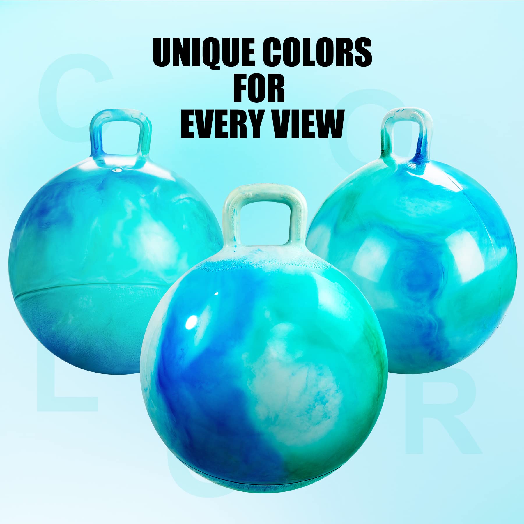 INPODAK hopper ball bright colors attract kids for energetic play.