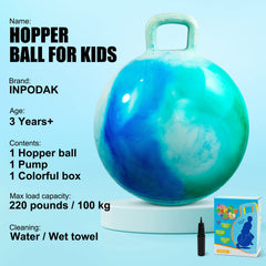 INPODAK hopper ball outdoor play shows kids leaping with energy