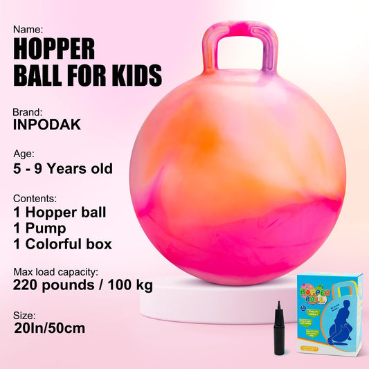 INPODAK Hopper Ball pump included for easy inflation and quick setup.