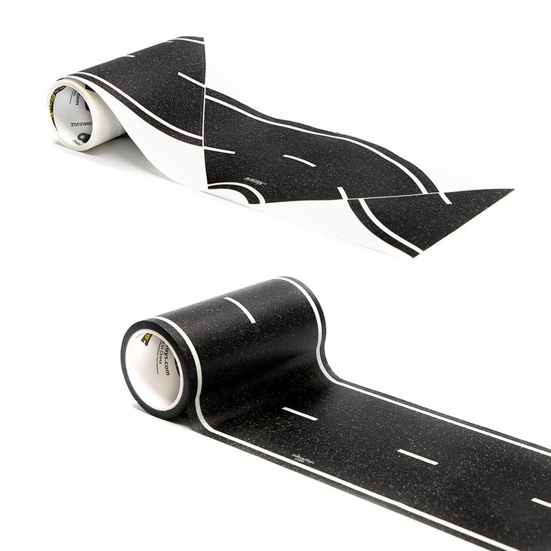 InRoad Toys PlayTape road tape offers a 30-foot road for quick, creative play setups.