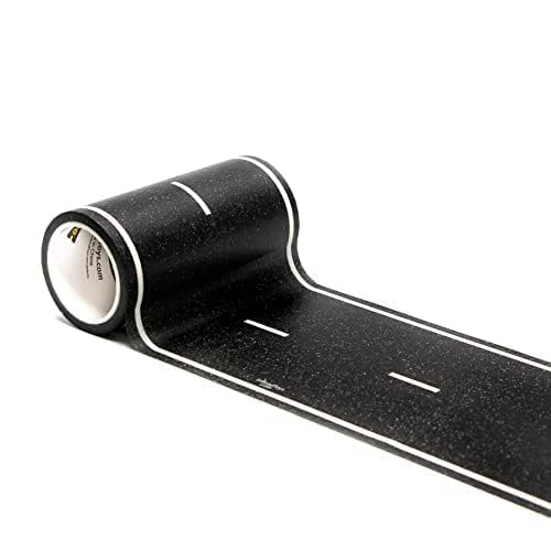 InRoad Toys PlayTape unrolled on table creates a flat, ready-to-play road.
