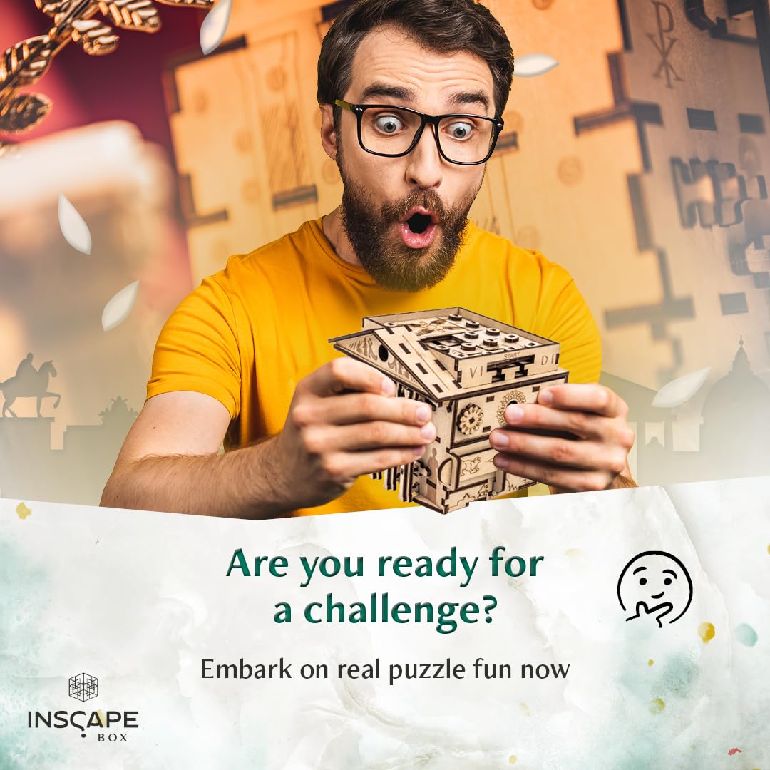 INSCAPE Caesar's Riches Puzzle Box ready-to-gift packaging supports versatile gifting