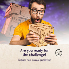 INSCAPE Cosmic Artifact Puzzle Box coin hidden promises a collectible reward after solving.