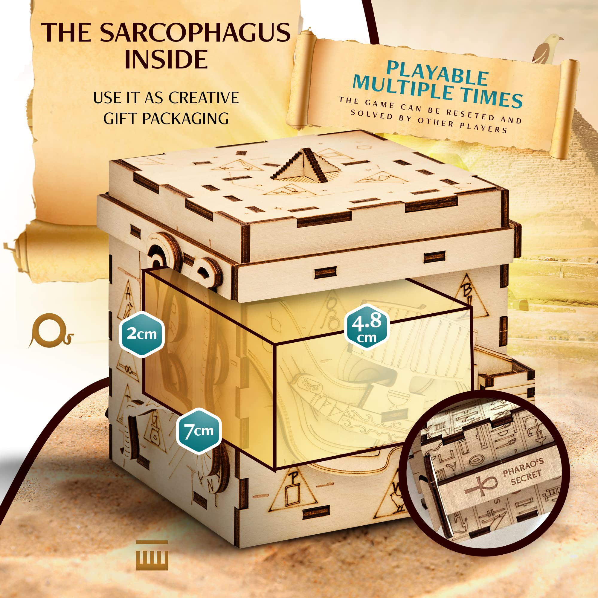 INSCAPE Surprise coin puzzle box unveils a new challenge after solving prior puzzles.