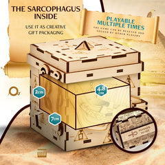 INSCAPE Surprise coin puzzle box unveils a new challenge after solving prior puzzles.