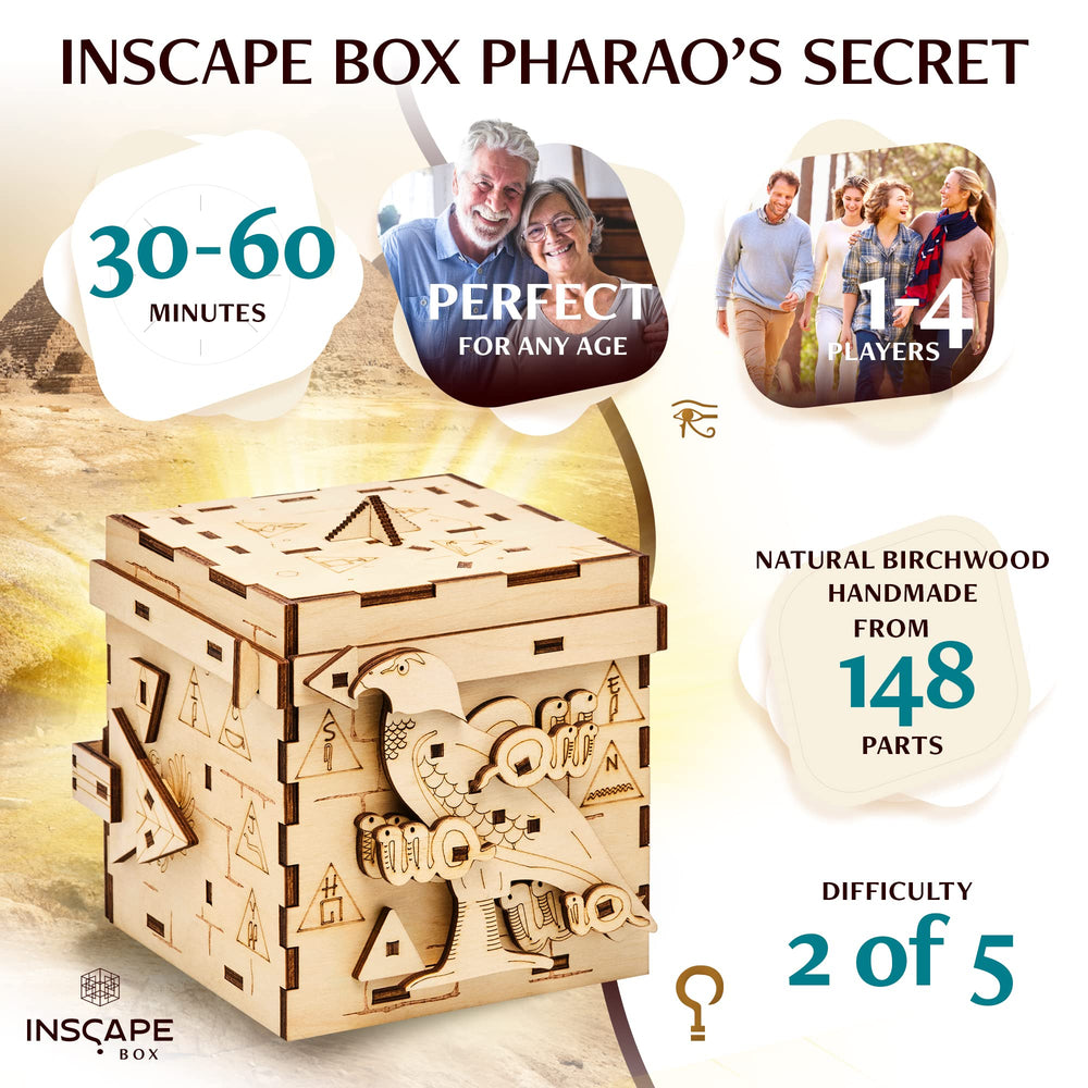 INSCAPE Wooden puzzle box can be reassembled for endless play and discreet gifting.