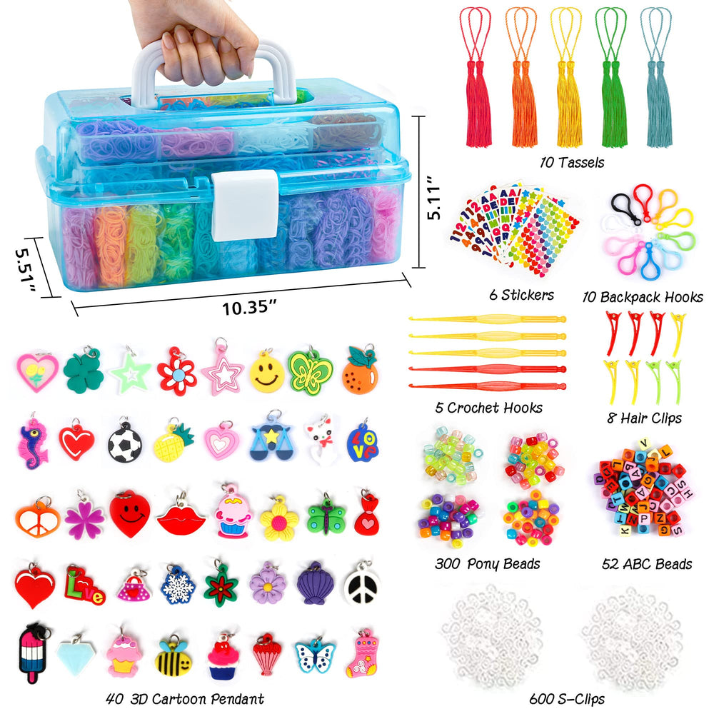 INSCRAFT blue three-layer container showing organized storage