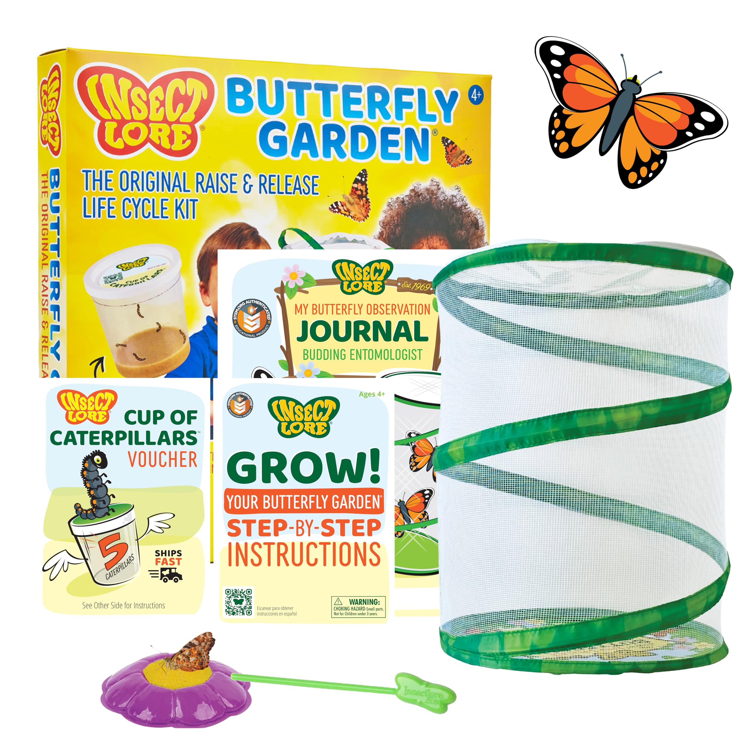 Insect Lore Raise and Release Butterfly Habitat for hands-on observation.