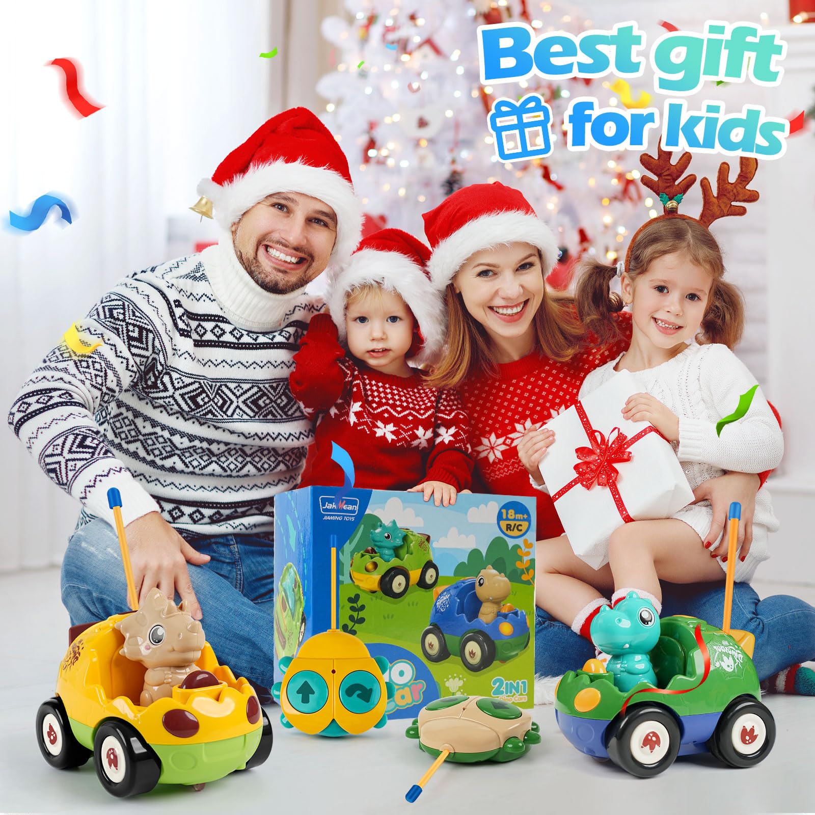 INSFUN Dino play scene shows kids racing and laughing together