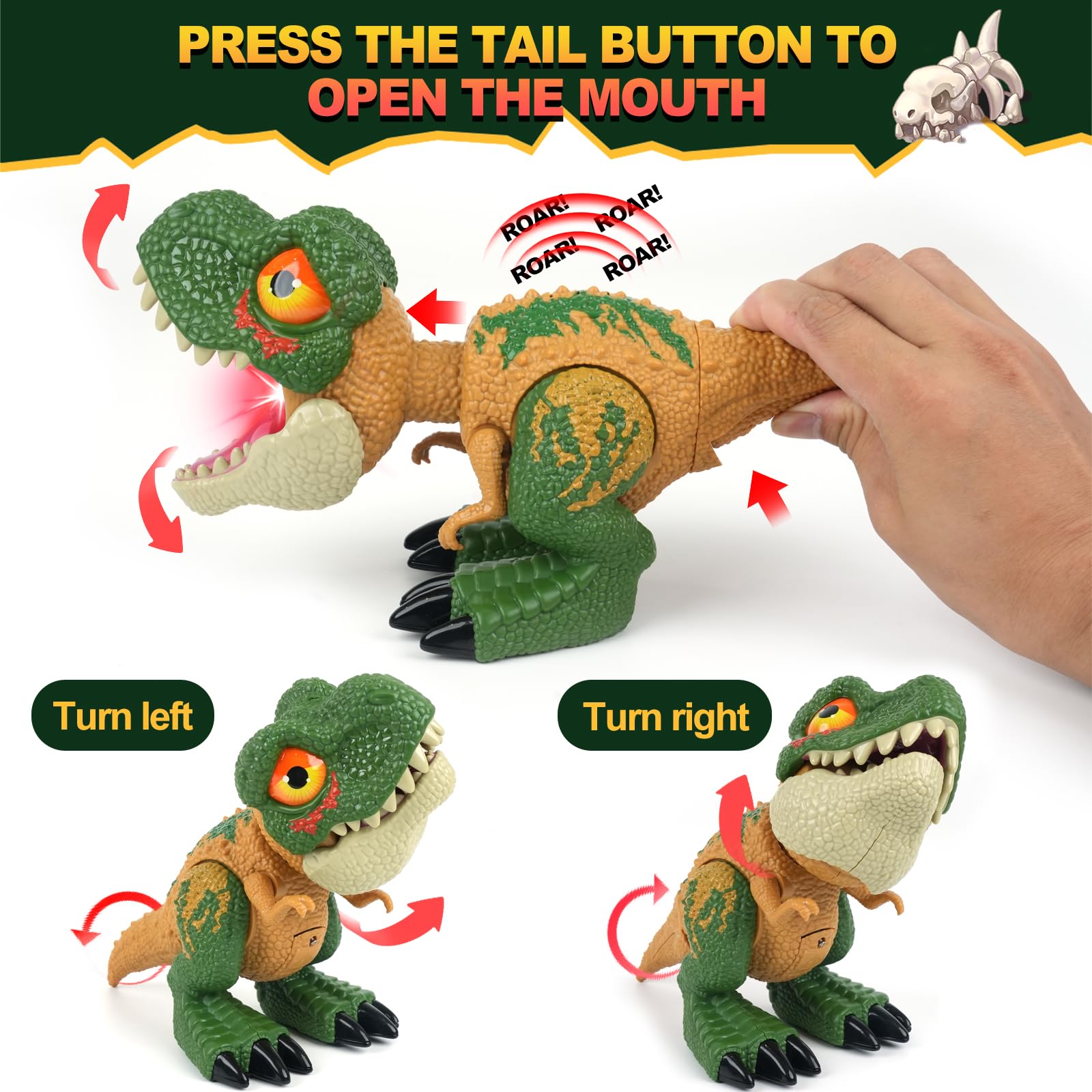 INSFUN dinosaur toy movable joints enable lifelike poses and action
