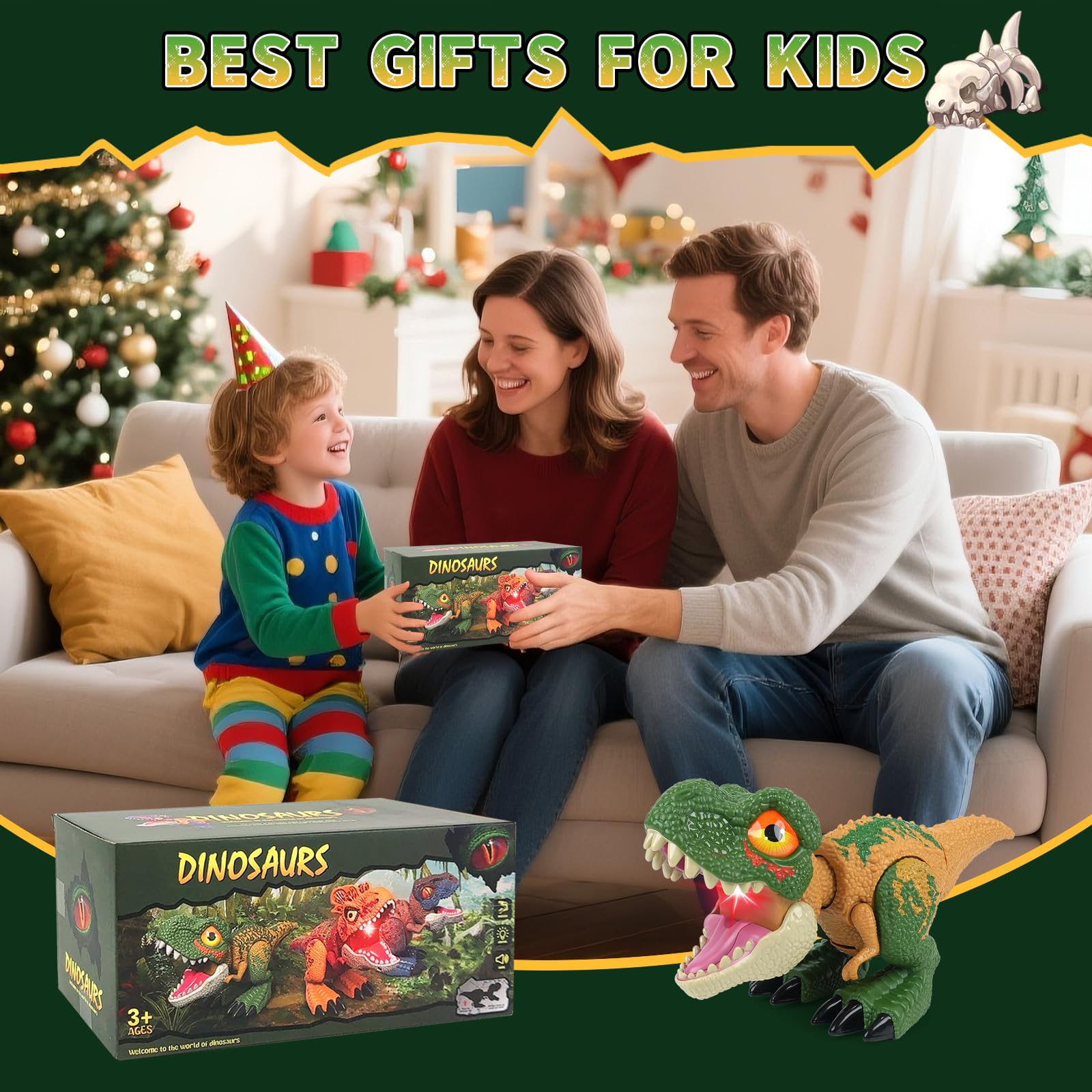 INSFUN dinosaur toy ready out of the box for immediate fun