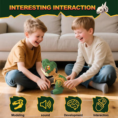 INSFUN electric dinosaur toy roaring sound enhances immersive play scenarios