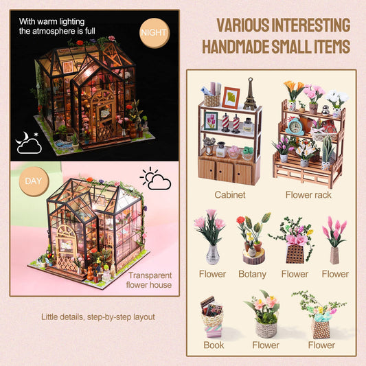 Insgen dollhouse LED lights illuminate tiny rooms with warm ambience