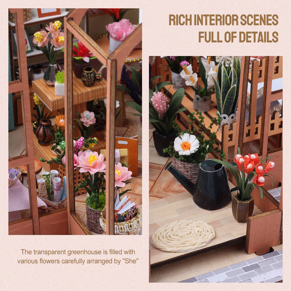 Insgen wooden diorama book nook adds a warm library vibe to desks