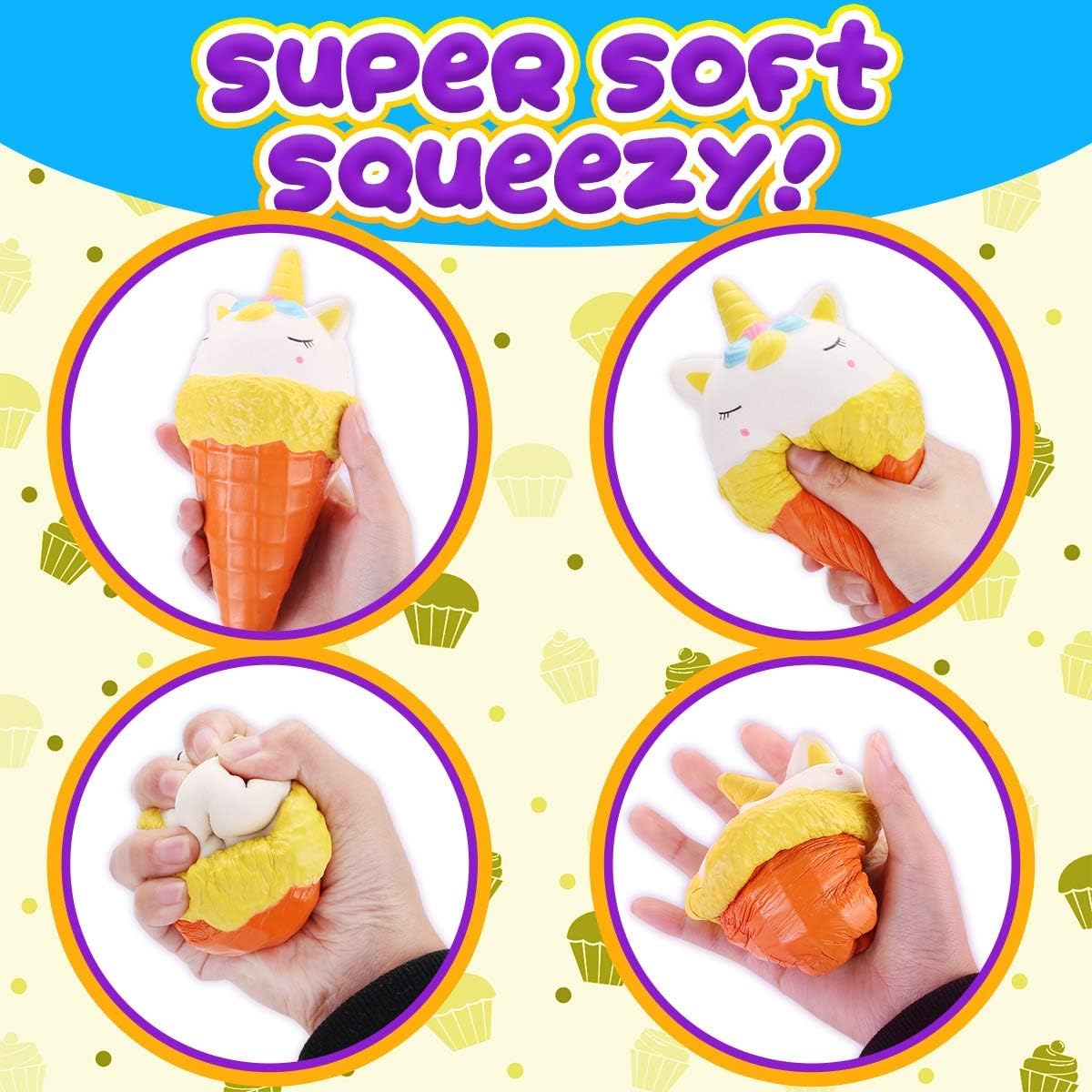 Insnug glitter sprinkles and choco chips kit for decorating squishies