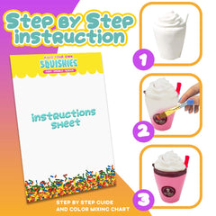 Insnug Paint Your Own Squishies Kit – six jumbo dessert squishies for slow-rising play