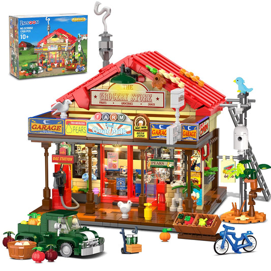 INSOON Country General Store gas pump scene for cozy decor and storytelling