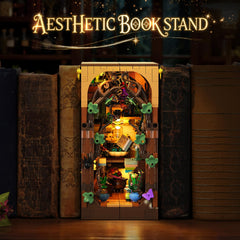 INSOON Magic Herb Booknook study; wizard charts and tools on display.