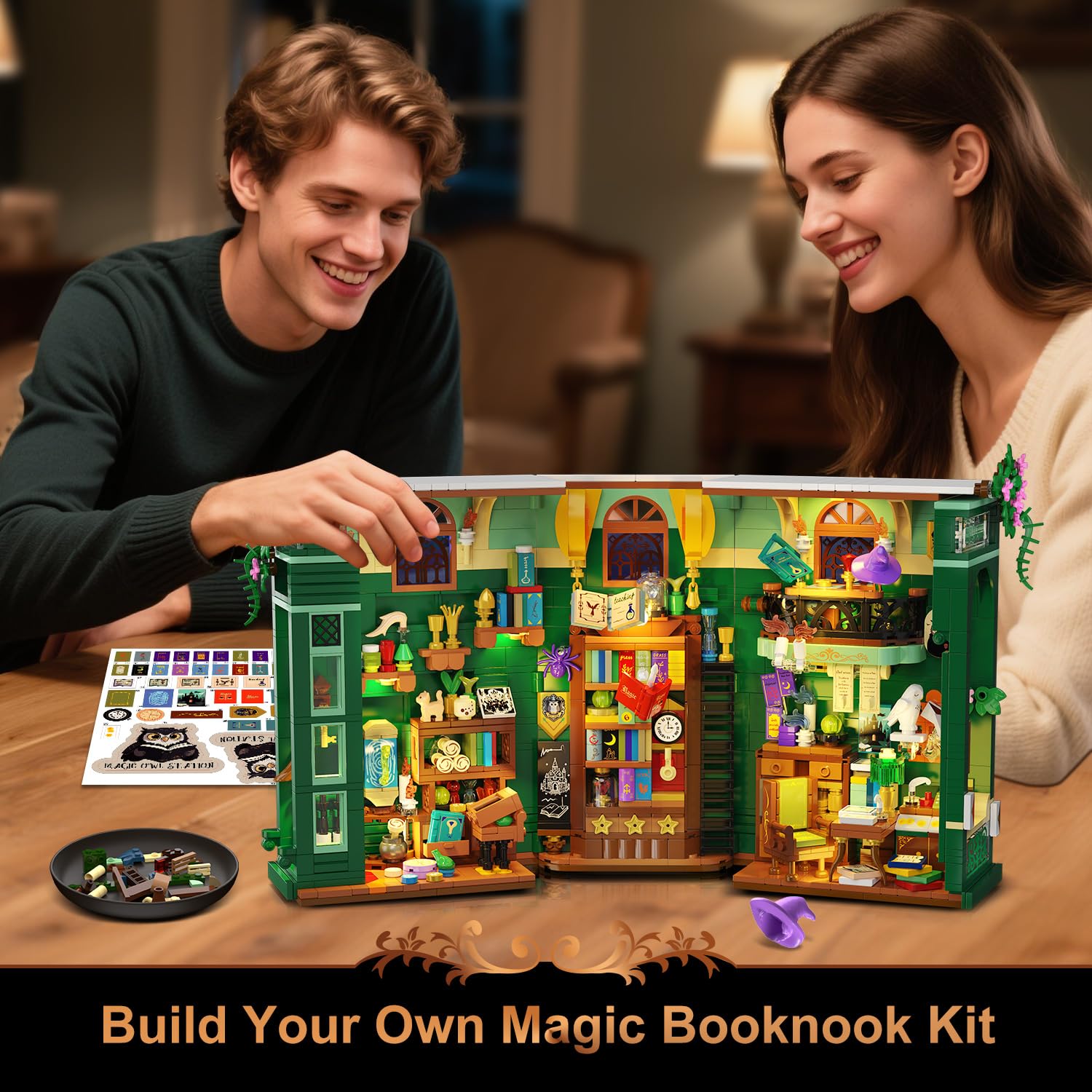 INSOON Magic Owl Station building pieces for creative family time.