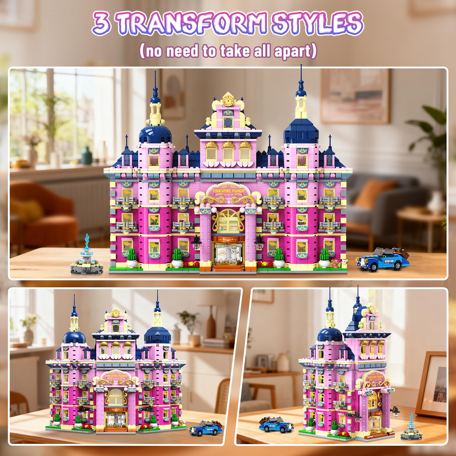 INSOON Pink Estate Dining Area adds elegant hosting vibes on a desk or shelf.