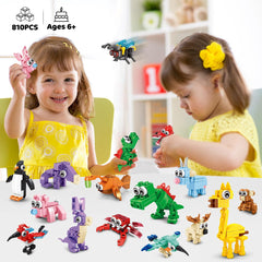INSOON crocodile blocks for kids party favors, durable design for hands-on building.