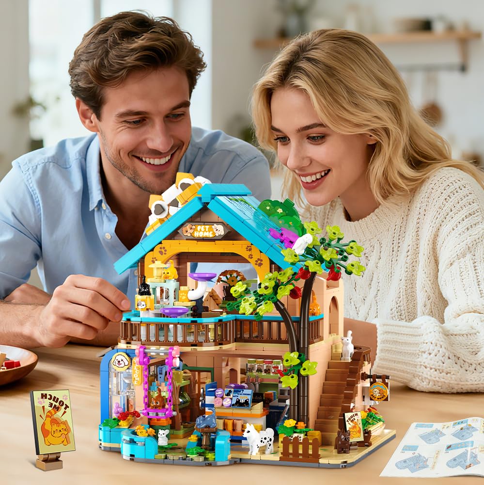 INSOON Building bricks kit with 1431 pieces supports immersive building.