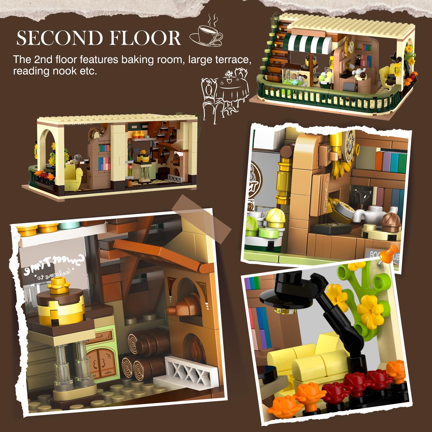 INSOON City Coffee House Building Set baking room detail for roleplay culinary scenes