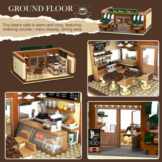 INSOON City Coffee House Building Set coffee bar focus on ordering and dining play