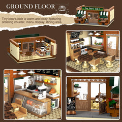 INSOON City Coffee House Building Set coffee bar focus on ordering and dining play