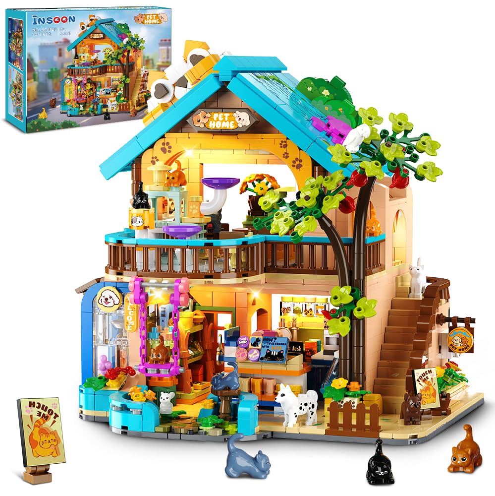 INSOON City Pet Shop front façade sparks imaginative play and vibrant decor.