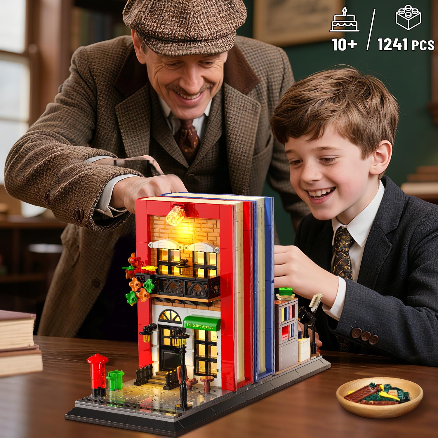 Insoon Detective Bookend Brick Detail Closeup reveals textures and craftsmanship